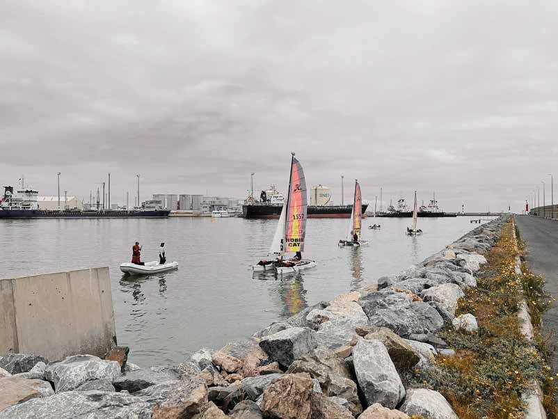 Catamarans en mer